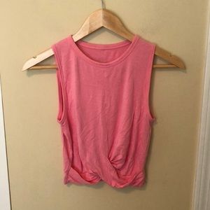 Alo Yoga bright pink tank top sz XS
